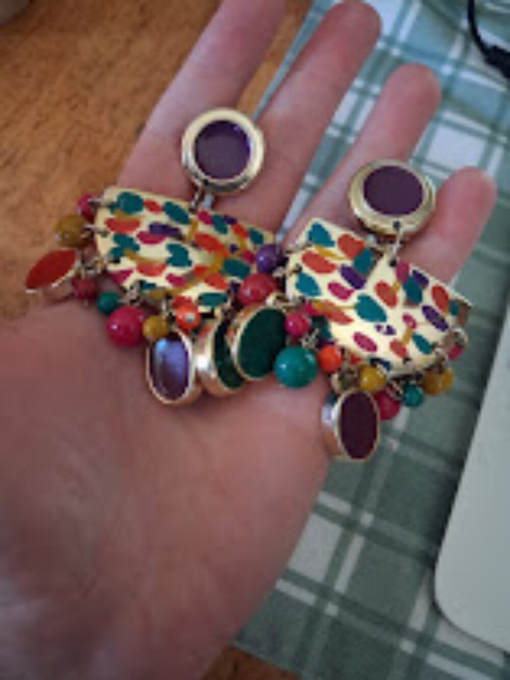 Bohemian style dangle earrings